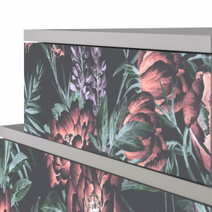 Sideboard - STORYZ - NS1 Dark Peonies - Grey