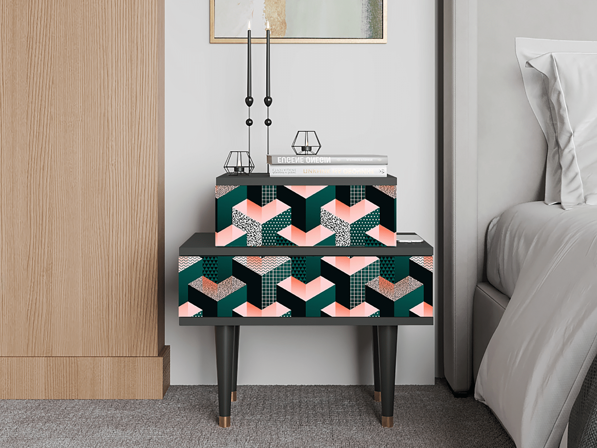 Sideboard - STORYZ - NS1 Geometric Madness - Antracite Sideboard - STORYZ - NS1 Geometric Madness - Antracite