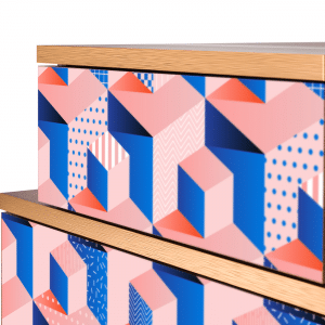 Sideboard - STORYZ - NS1 Pinky Squares - Walnut