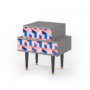 Sideboard - STORYZ - NS1 Pinky Squares - Grey