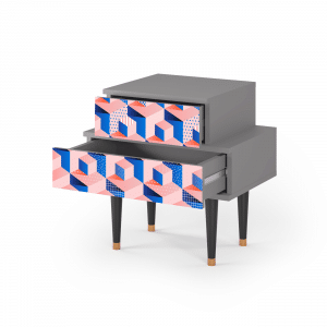 Sideboard - STORYZ - NS1 Pinky Squares - Grey