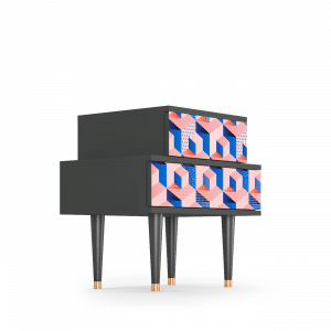 Sideboard - STORYZ - NS1 Pinky Squares - Antracite