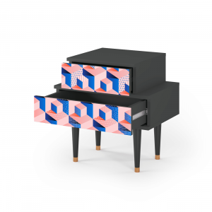 Sideboard - STORYZ - NS1 Pinky Squares - Antracite