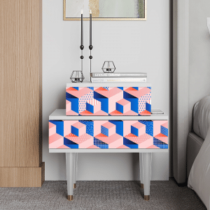 Sideboard - STORYZ - NS1 Pinky Squares - White
