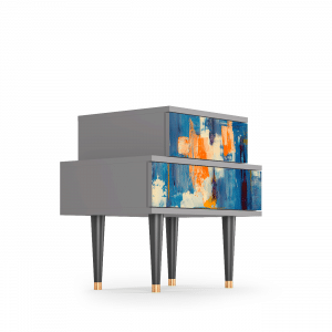 Sideboard - STORYZ - NS1 Abstract Expressionism - Grey