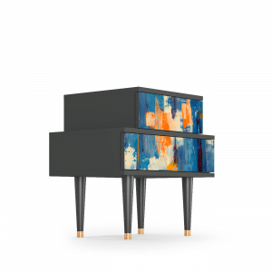 Sideboard - STORYZ - NS1 Abstract Expressionism - Antracite