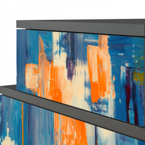 Sideboard - STORYZ - NS1 Abstract Expressionism - Antracite