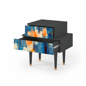 Sideboard - STORYZ - NS1 Abstract Expressionism - Antracite