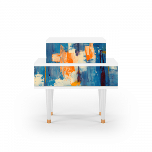 Sideboard - STORYZ - NS1 Abstract Expressionism - White