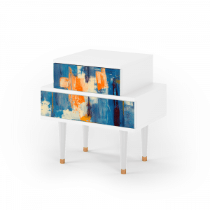 Sideboard - STORYZ - NS1 Abstract Expressionism - White