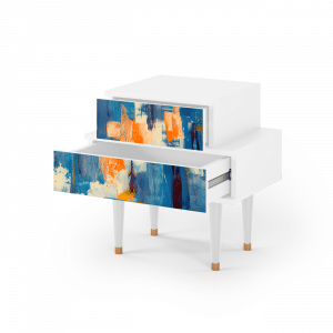 Sideboard - STORYZ - NS1 Abstract Expressionism - White