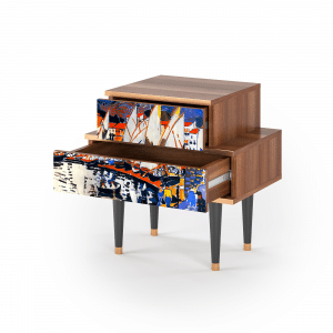 Sideboard - STORYZ - NS1 Le Séchage des voiles  - Walnut