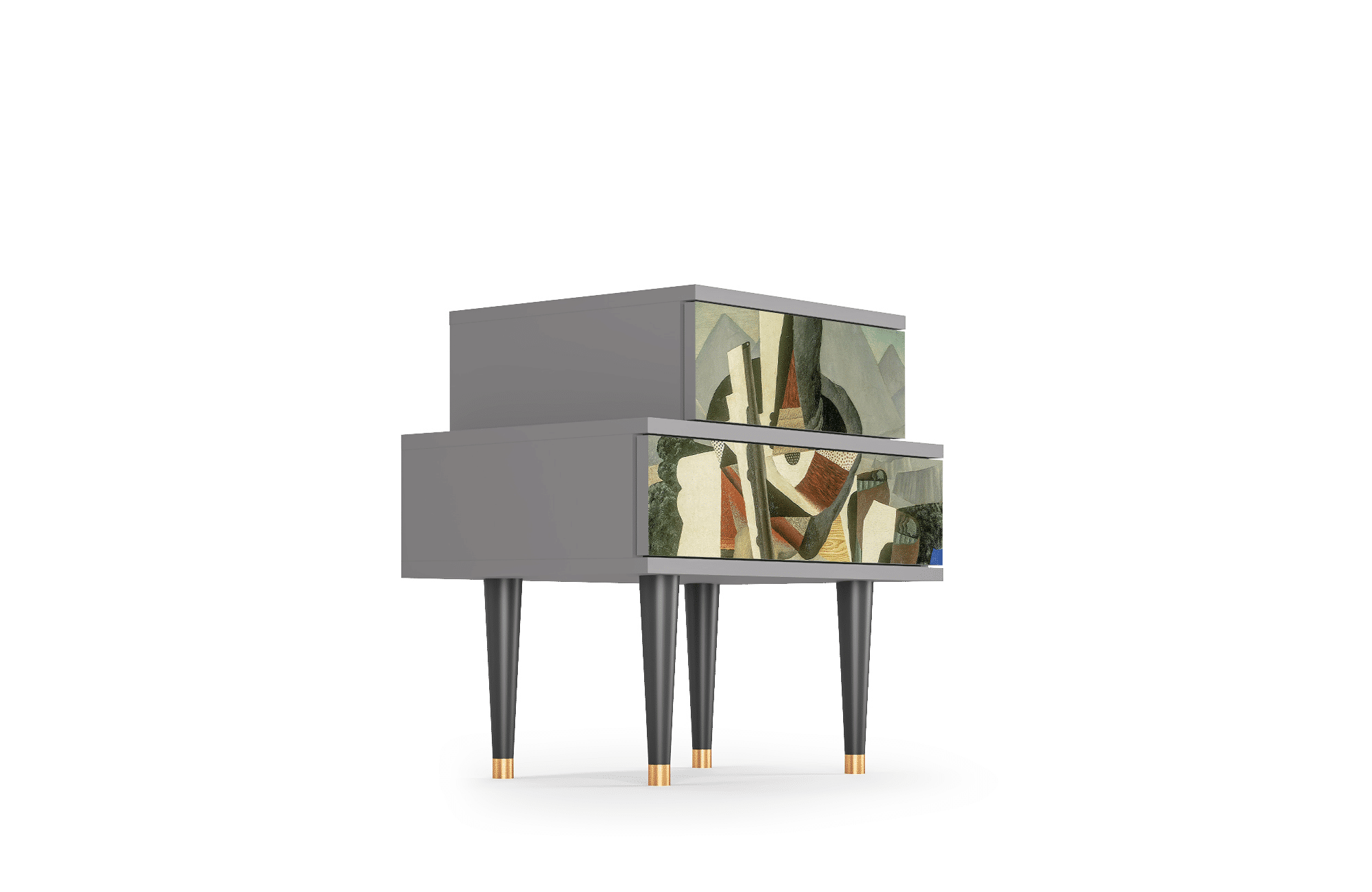 Sideboard – STORYZ – NS1 The Cubist Paintings – Grey Sideboard - STORYZ - NS1 The Cubist Paintings - Grey