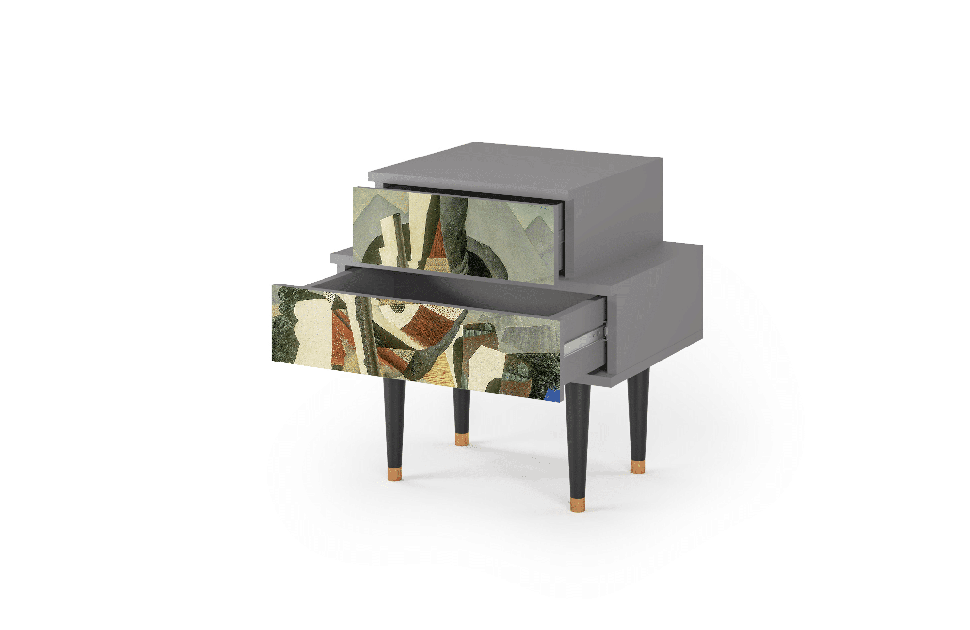 Sideboard – STORYZ – NS1 The Cubist Paintings – Grey Sideboard - STORYZ - NS1 The Cubist Paintings - Grey