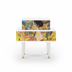 Sideboard - STORYZ - NS1 Lady with Fan by Klimt - White