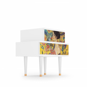Sideboard - STORYZ - NS1 Lady with Fan by Klimt - White