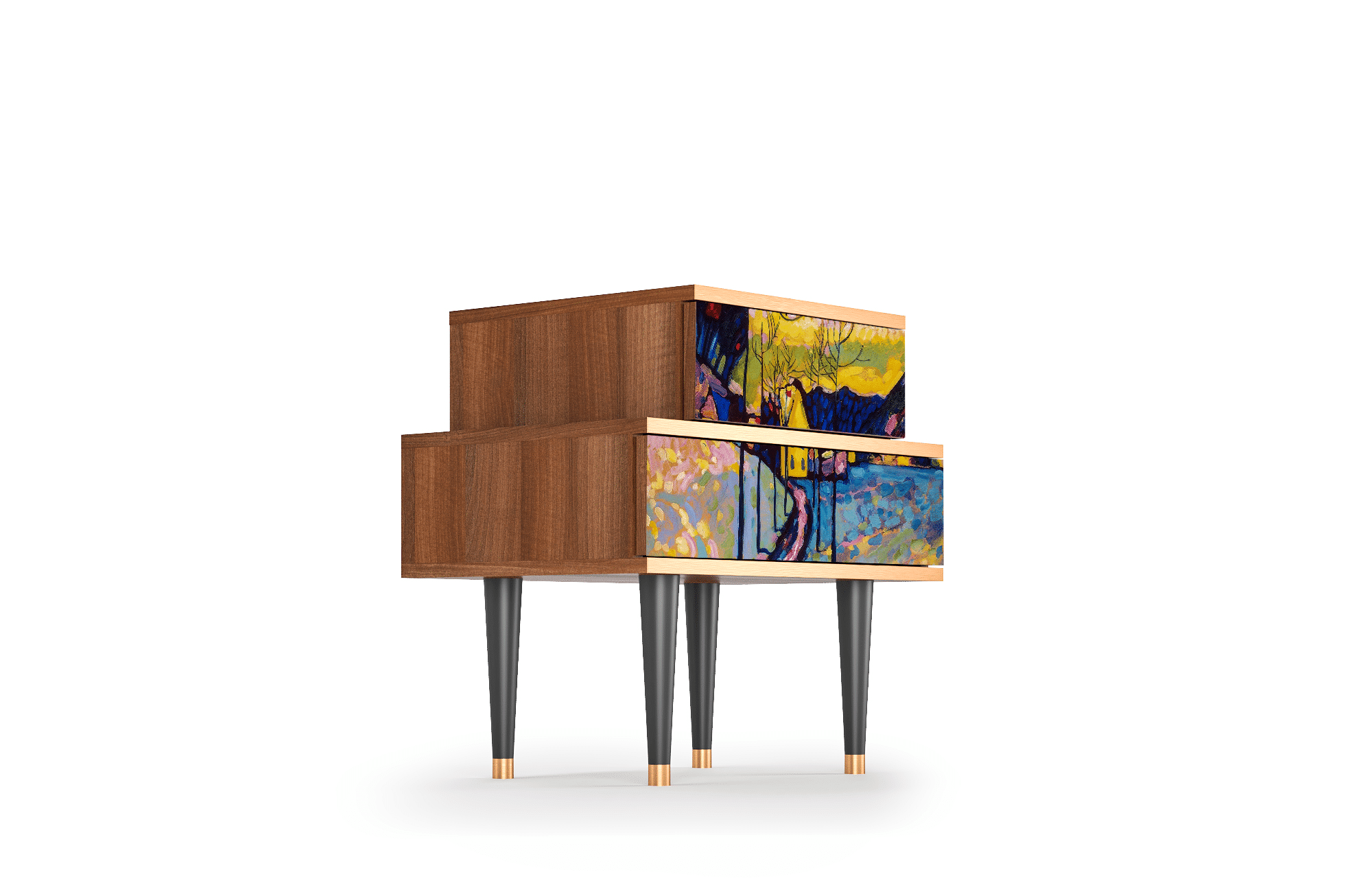 Sideboard – STORYZ – NS1 Winter Landscape – Walnut Sideboard - STORYZ - NS1 Winter Landscape - Walnut