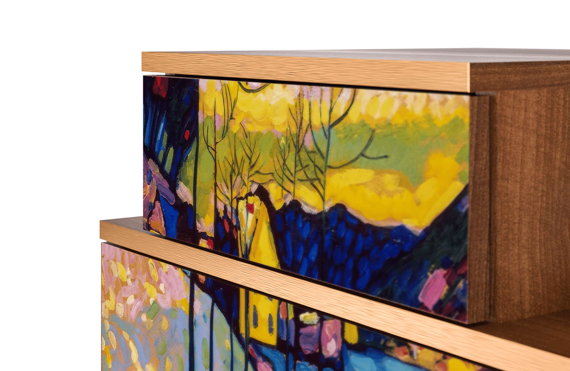 Sideboard – STORYZ – NS1 Winter Landscape – Walnut Sideboard - STORYZ - NS1 Winter Landscape - Walnut