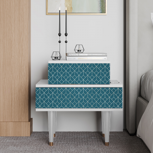 Sideboard - STORYZ - NS1 Turquoise Geometry - White