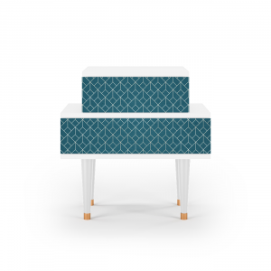 Sideboard - STORYZ - NS1 Turquoise Geometry - White
