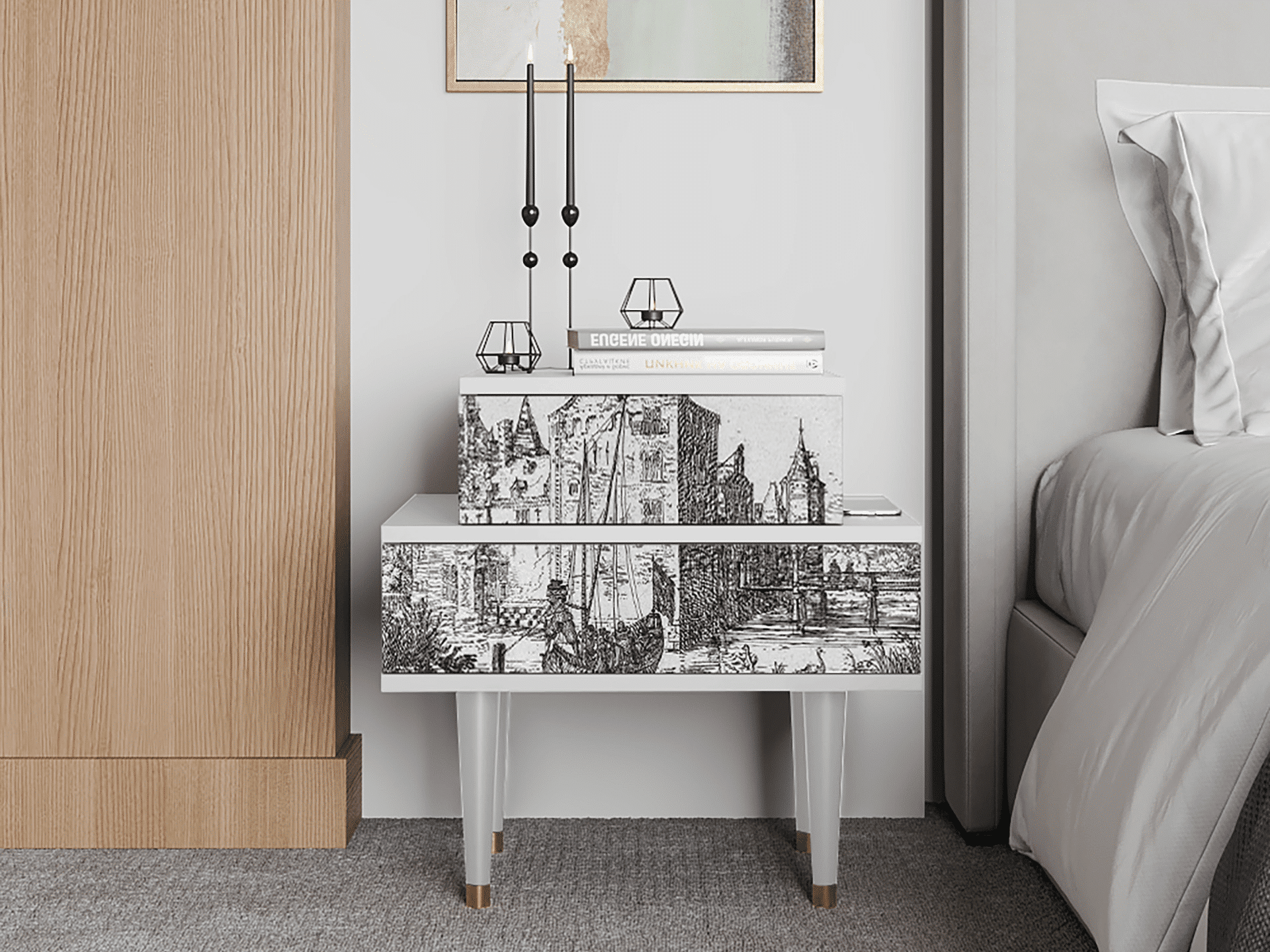 Sideboard - STORYZ - NS1 Castle with Bridge - White