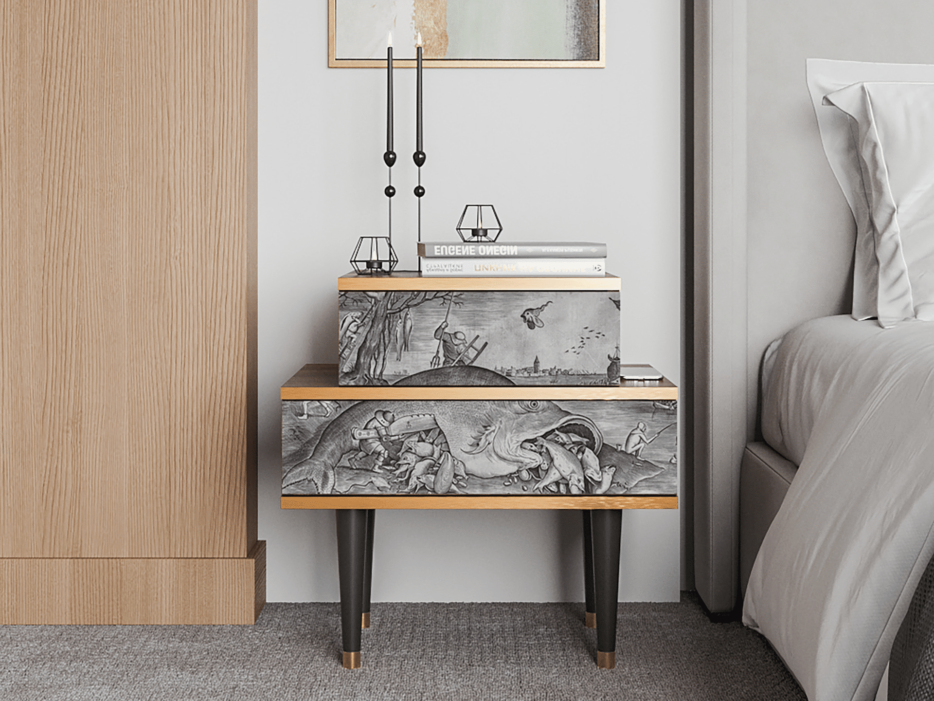 Sideboard - STORYZ - NS1 Big Fish Eat Little - Walnut