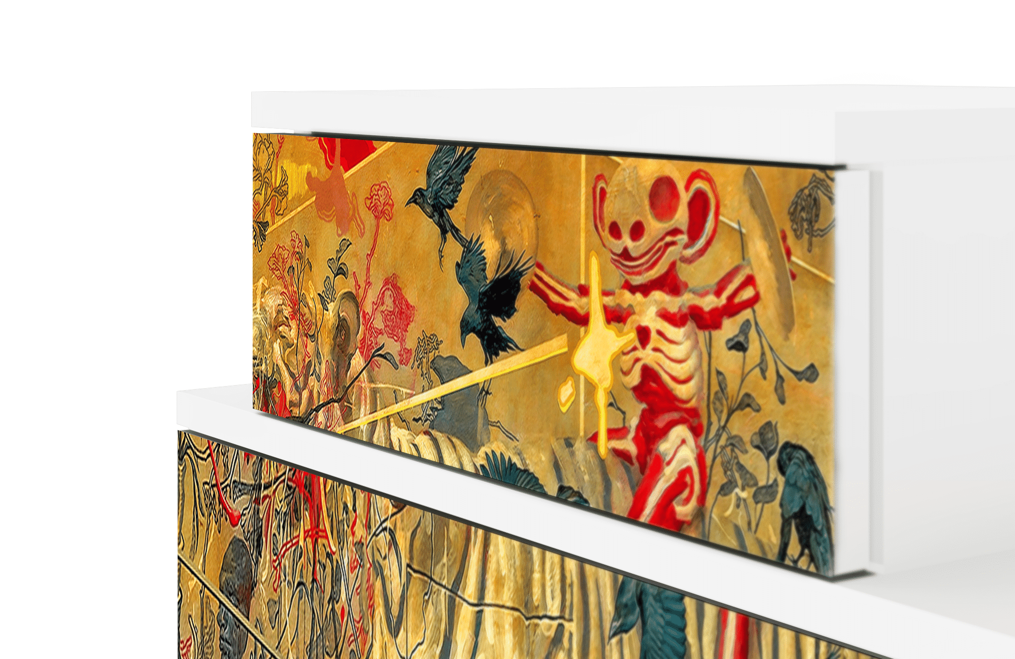 Sideboard – STORYZ – NS1 Blood by James Jean – White Sideboard - STORYZ - NS1 Blood by James Jean - White