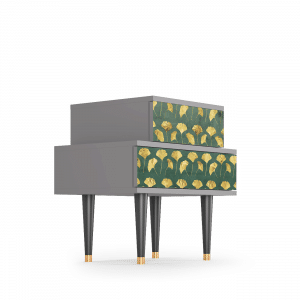 Sideboard - STORYZ - NS1 Gingko leaves - Grey