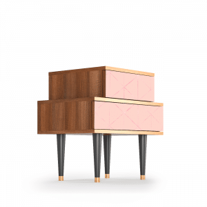 Sideboard - STORYZ - NS1 Rose Quartz - Walnut