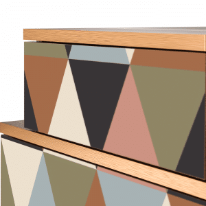 Sideboard - STORYZ - NS1 Royal Triangles - Walnut
