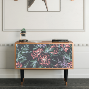 Sideboard - STORYZ - S1 Dark Peonies - Walnut