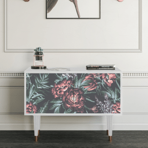 Sideboard - STORYZ - S1 Dark Peonies - White