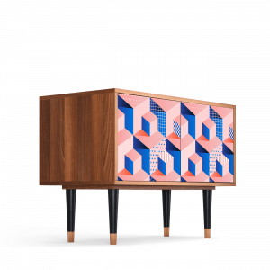 Sideboard - STORYZ - S1 Pinky Squares - Walnut
