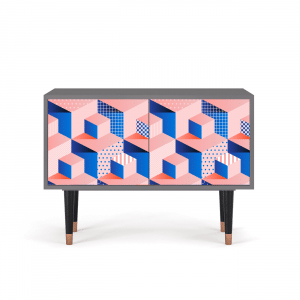 Sideboard - STORYZ - S1 Pinky Squares - Grey