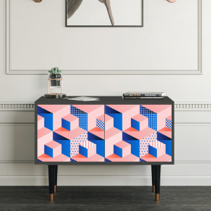 Sideboard - STORYZ - S1 Pinky Squares - Antracite