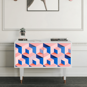 Sideboard - STORYZ - S1 Pinky Squares - White
