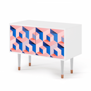 Sideboard - STORYZ - S1 Pinky Squares - White