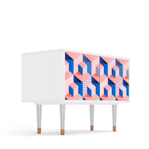 Sideboard - STORYZ - S1 Pinky Squares - White