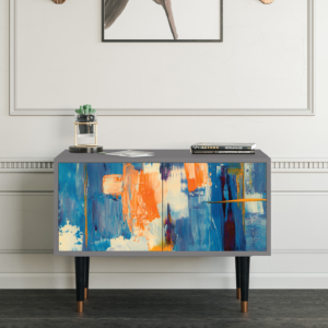 Sideboard - STORYZ - S1 Abstract Expressionism - Grey