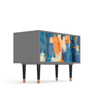 Sideboard - STORYZ - S1 Abstract Expressionism - Grey