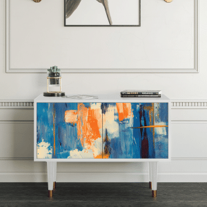 Sideboard - STORYZ - S1 Abstract Expressionism - White