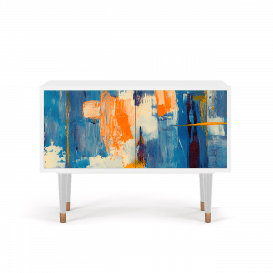 Sideboard - STORYZ - S1 Abstract Expressionism - White