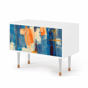 Sideboard - STORYZ - S1 Abstract Expressionism - White