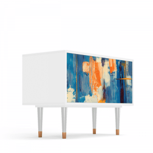 Sideboard - STORYZ - S1 Abstract Expressionism - White
