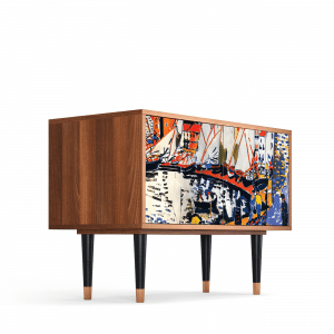 Sideboard - STORYZ - S1 Le Séchage des voiles  - Walnut
