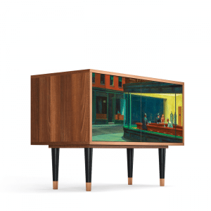 Sideboard - STORYZ - S1 Nighthawks by Hopper - Walnut