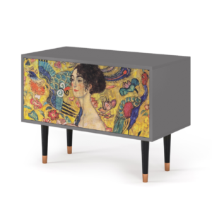 Sideboard - STORYZ - S1 Lady with Fan by Klimt - Grey