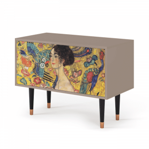 Sideboard - STORYZ - S1 Lady with Fan by Klimt - Latte
