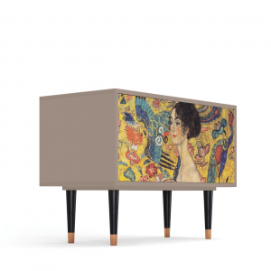 Sideboard - STORYZ - S1 Lady with Fan by Klimt - Latte