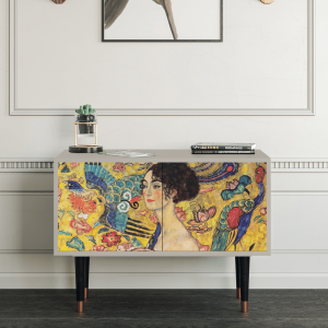 Sideboard - STORYZ - S1 Lady with Fan by Klimt - Sand